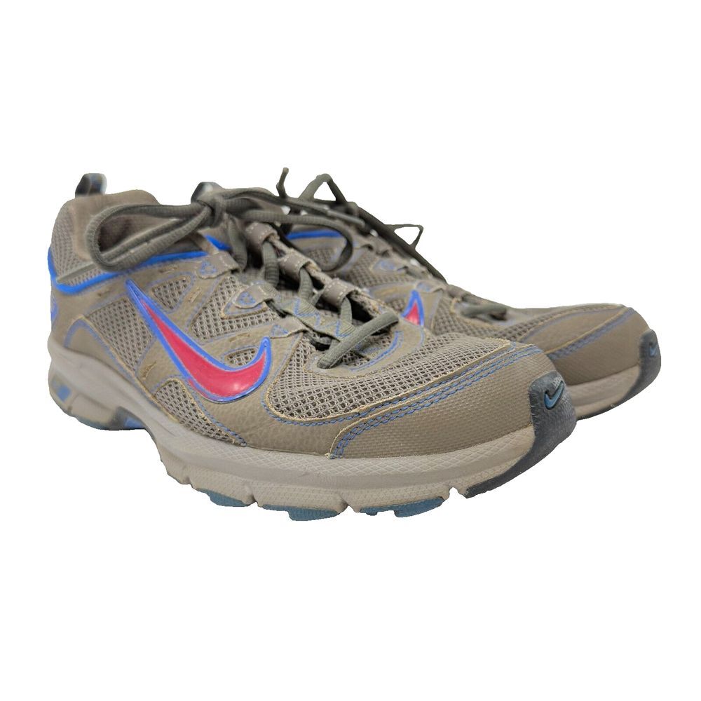 Nike Shoes‎ Womens 12 Grey Red Blue Trail Alvord 443847 201 Running Sneakers